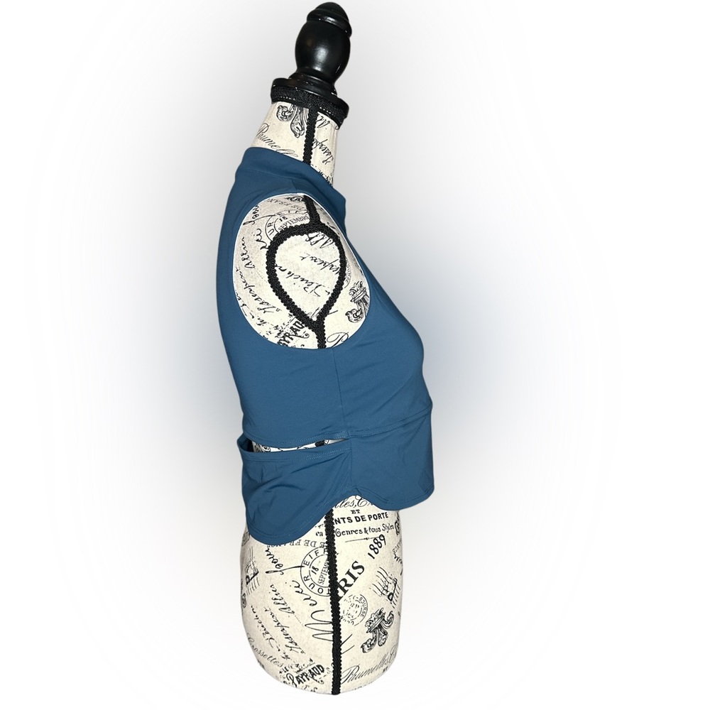 NWT HALARA Teal SoftlyZero QuickDry Stand Collar … - image 4